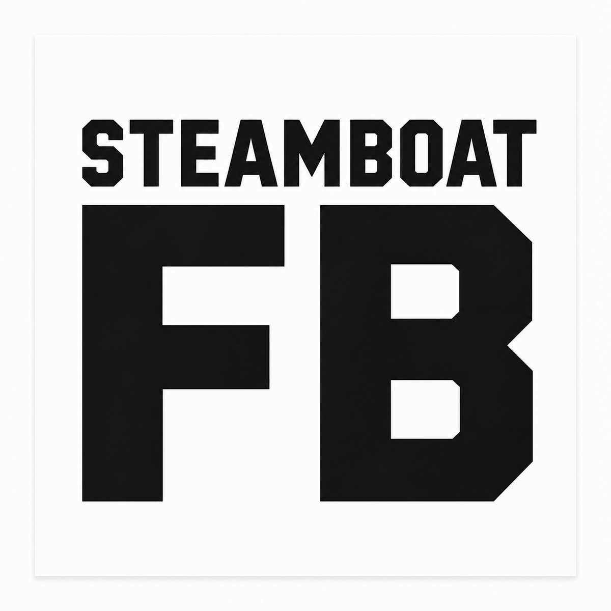 Steamboat "Football" Sticker
